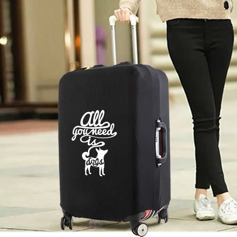 Fashion Travel Essentials Suitcase Cover Funny Print for 18-32 Inch Traveling Accessories Bag Trolley Luggage Protective Case