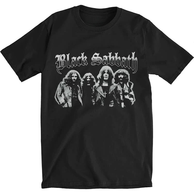 Black Sabbath Band Photo Casual T-shirt Men's and Women's Luxury Band Brand Top 2026 New