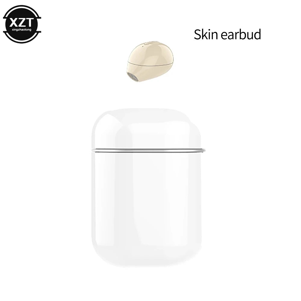 X20 Ultra Mini Wireless Single Earphone Hidden In-ear With Button Control Waterproof Bluetooth Earphone With Charging Case