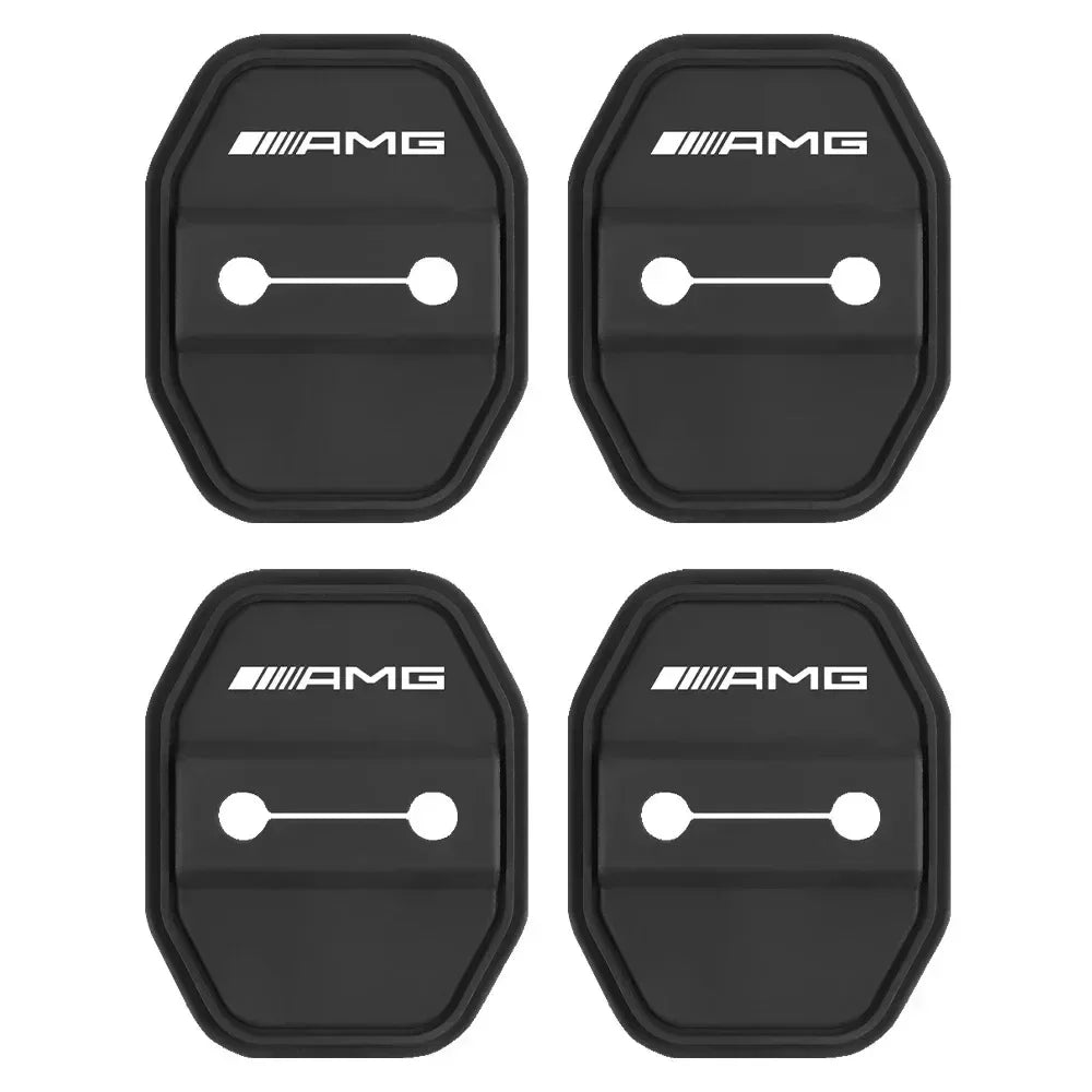 Car Door Lock Protector Cover Stickers For Mercedes Benz AMG W126 W140 W190 W203 W204 W212 W222 Interior Mouldings GJM-SG-BENC