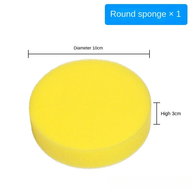 Car Wash Wax Sponge Wipe Car with Round Car Wash Wax Polishing Care Sponge Car Supplies Do Not Hurt Car Cleaning Artifacts