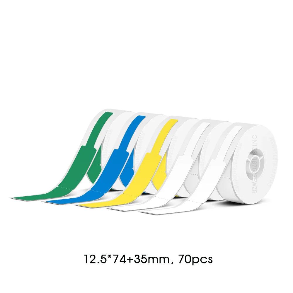3/5/10 Rolls P15 Label Tape Paper for Marklife P15 Q30 D30 P12 P11 Label Printer Waterproof Thermal Roll Paper 12x40 15x30 15x50