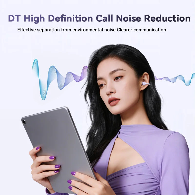 K30 Ear Clip Bluetooth 5.4 Wireless Earphones Digital Display Open Ear Sports Headset