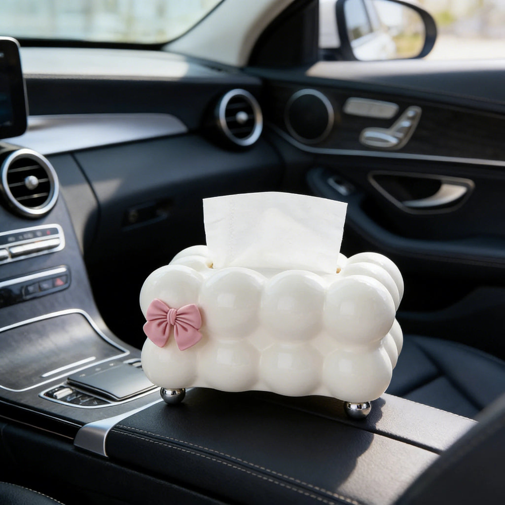 1pc Premium Cloud-Shaped Plastic Tissue Holder Solid Color Creative Paper Tissue Boxes  Car Tissue Holder  Acrylic Box