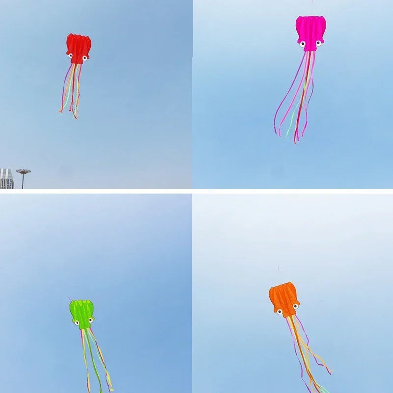 Octopus Kites Flying Toys for Children Kites Line Professional Winds Kites Factory Adults Kids Kite Kitesurf Toys Random Colors