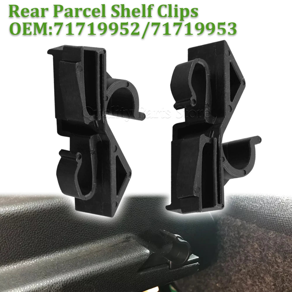 1 Pair Rear Parcel Shelf Clips For Fiat Grande Punto 2006-on Car Accessories 71719952 71719953