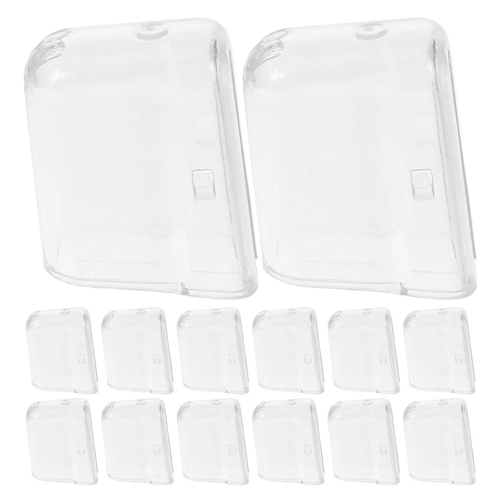20Pcs Electric Toothbrush Head Protection Covers Transparent Travel Portable Caps for Manual and Electric Heads