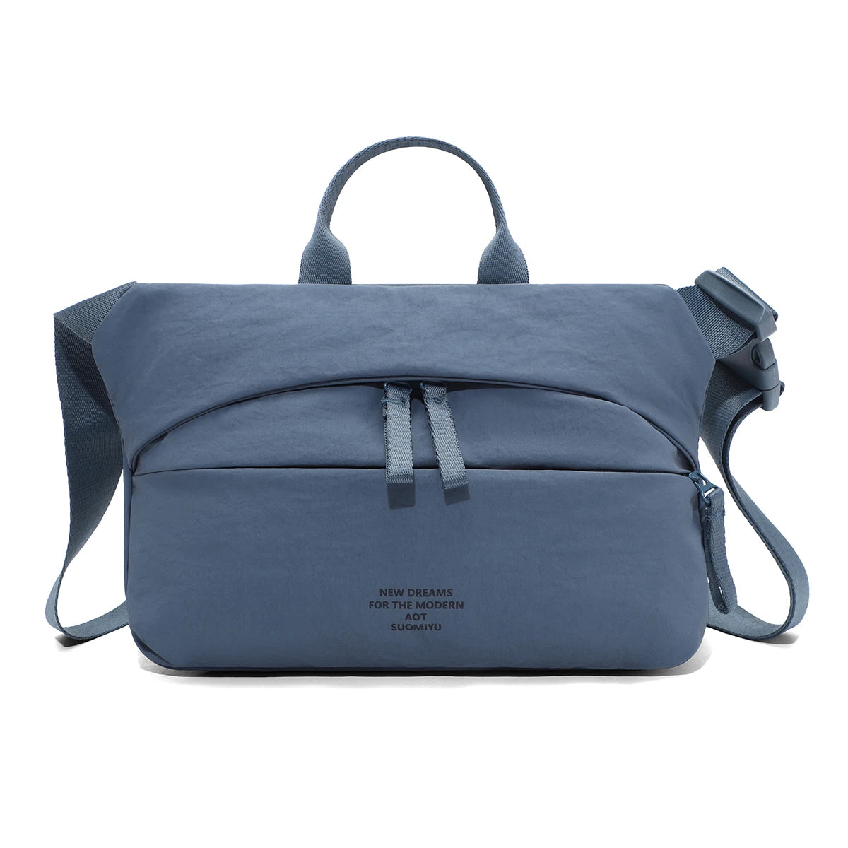 Fashionable women's nylon crossbody bag, niche chic backpack, casual large capacity chest bag, shoulder bag