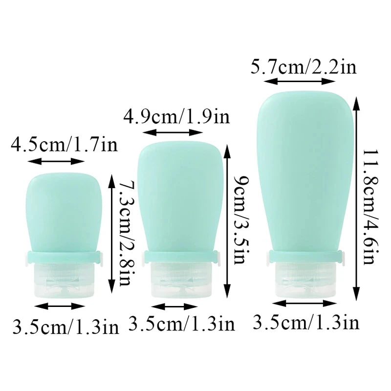 table Silicone Travel Bottle Cosmetic Storage Refillable Lotion Bottle Leakproof Shampoo Container Squeeze Tube Empty Bottle