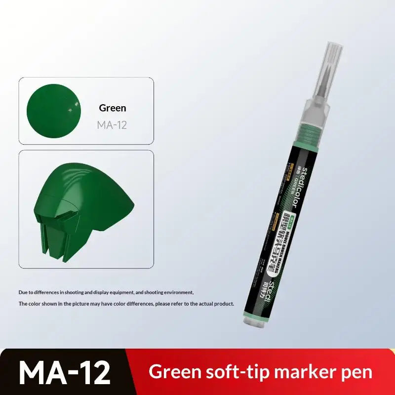 New New 1PC Stedi Front Valve Type Soft Tip Acrylic Paint Marker Water Based For Mecha Figure DIY Hobby Painting Coloring