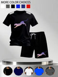 New Street Trendy Men's Summer Breathable Sportswear Short Sleeve Shorts Lightweight Quick Drying Comfortable Fashionable Sports