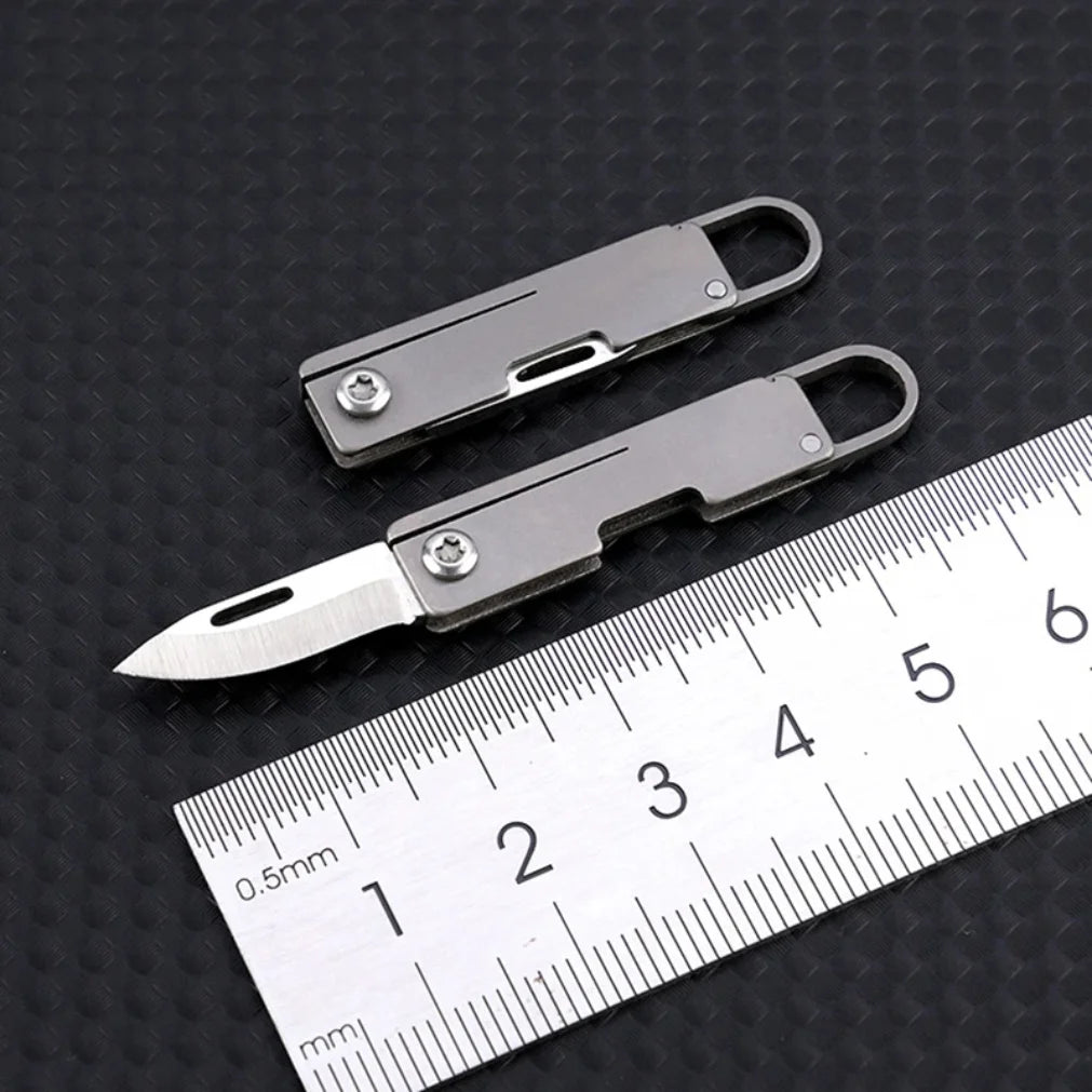 EDC Titanium Mini Folding Knife Pocket Knive Thin Pocket Knife Pocket Knife For Women Fruit Knives Outdoor Tools