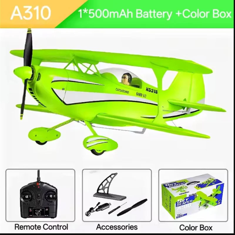 2026 WLtoys Remote-Controlled Aircraft A310 Brushless Motor 3D/6G With Gyroscope Dual Wings  4 Channel Airplane 3D RC Model Toys