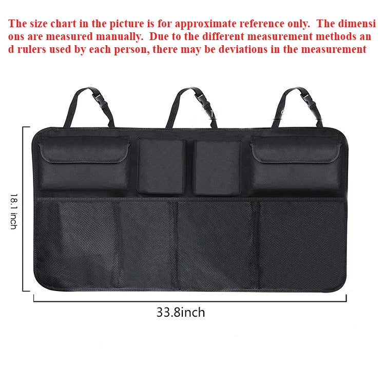 Car Trunk Organizer Universal Adjustable Backseat Storage Bag Net High Capacity Hanging Organizers for Jeeps SUVs Vans