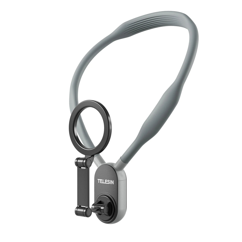 TELESIN Silicone Magnetic Neck Mount Quick Release Phone Stand for Iphone Magasafe SAMSUNG HUAWEI XIAOMI Universal Phone Holder