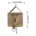 Lightweight Outdoor Woven Net storage Bag Camping Tissue Case With Hook Portabletent Hanging Supplies Breathable Storage Box
