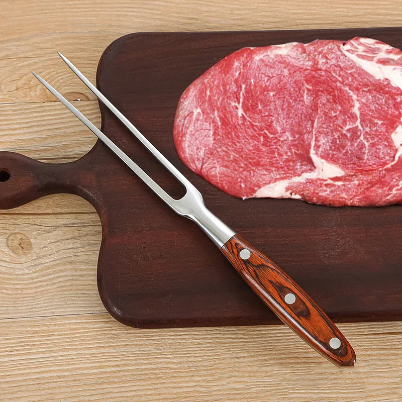 Barbecue Fork Beef Grill Tools BBQ Accessories Stainless Steel Portable Outdoor BBQ Camping Cooking Barbecue Grill Tools