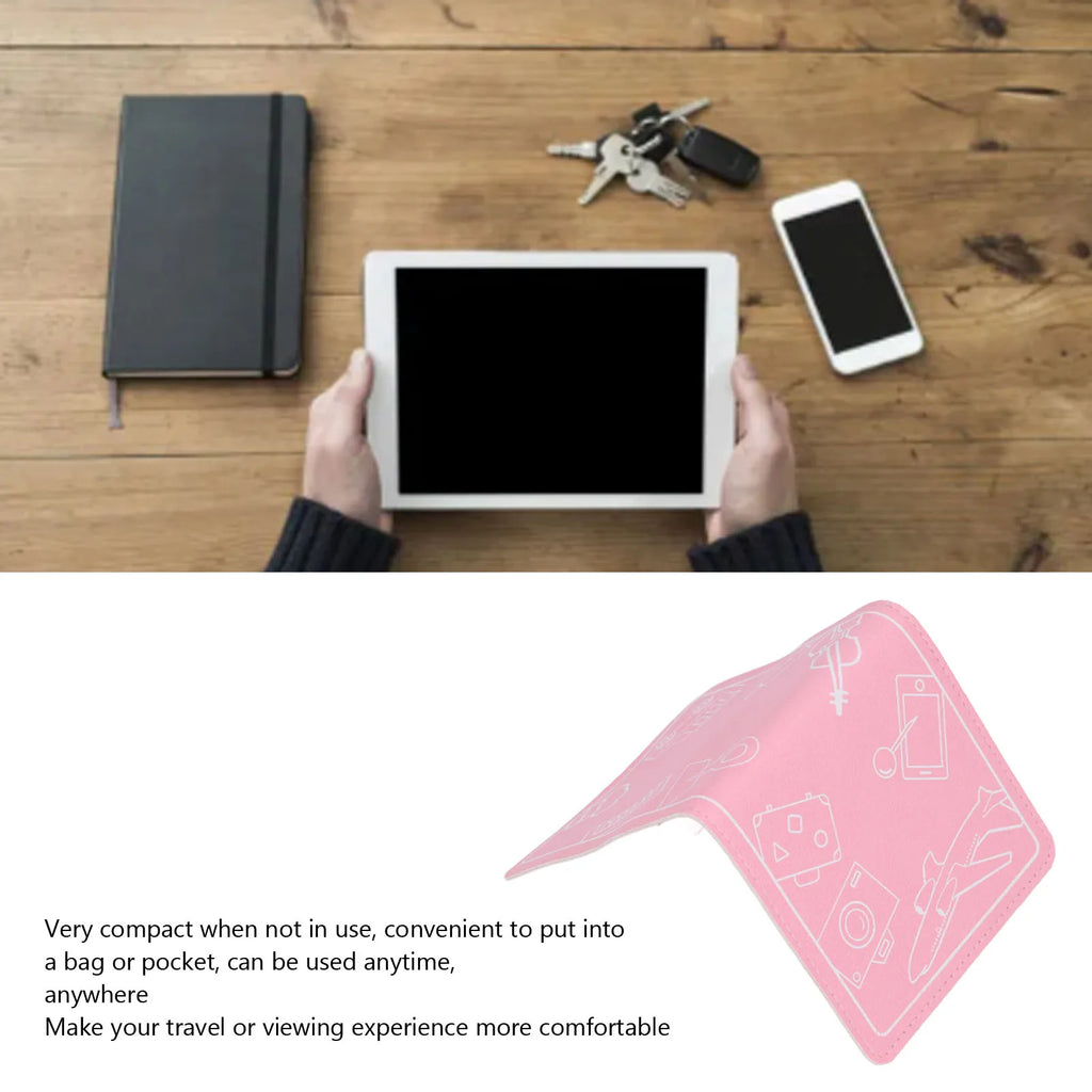 Airplane Phone Holder Flexible Foldable Portable Tablet and Cell Phone Stand for Travel Flexible Phone Holder Travel Phone Stand