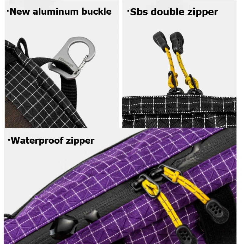 Dyneema Tactical UHMWPE Fanny Pack Waterproof UltraLight 1.1L Multi Pocket for Cycling Running Hiking Camping Outdoor Sports