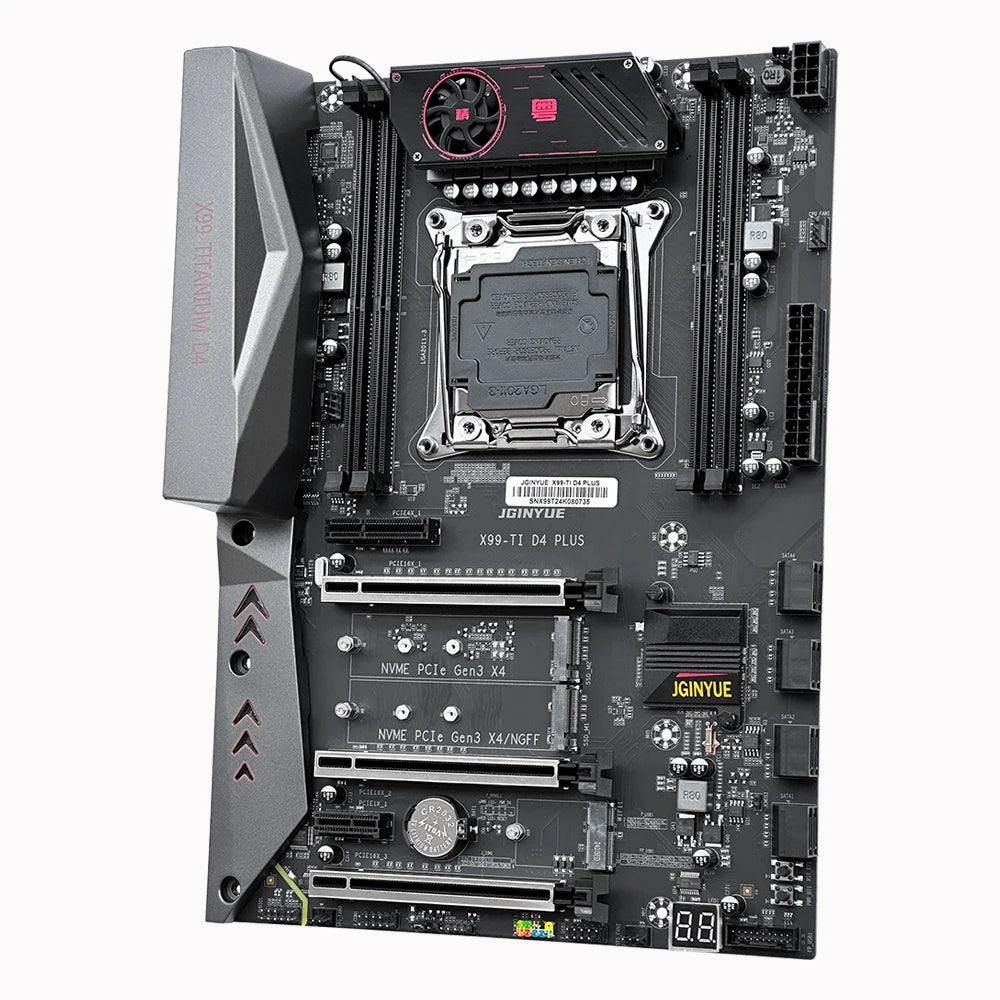 JINGYUE X99 TI D4 Placa Mãe Gaming Motherboard Support LGA 2011-3 E5 V3 V4 CPU DDR4 RAM NVME M.2 SATA USB3.0 ATX Motherboard X99