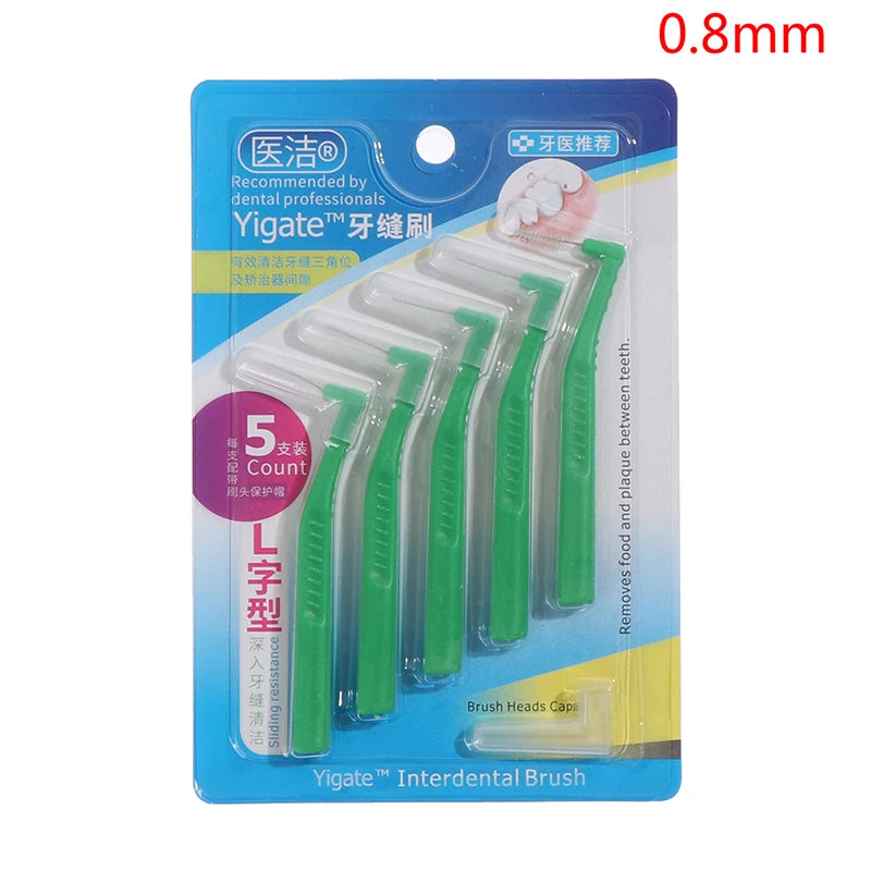 100Pcs Interdental Silicone Brushes Dental Toothpicks Brush Between Teeth With Thread Oral Cleaning Tools