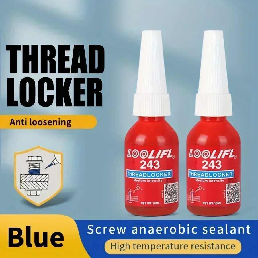 Adhesive 243 Anaerobic Screw Glue Strong Anti-slip Fastening Thread Locker High and Low Strength High-Temperature-Resistant New