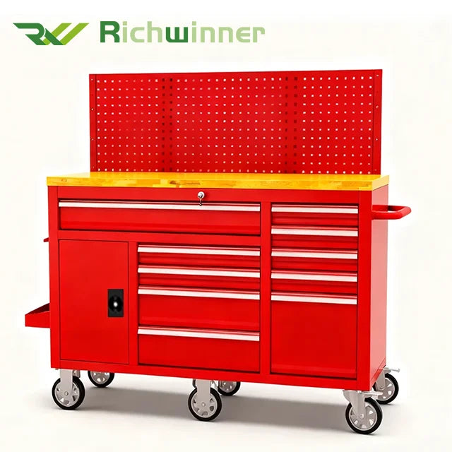 Heavy Duty Workshop Rolling Trolley with Wheels Metal Tool Cart Boxes Professional Mechanic Chest Steel Storage Cabinet Pro