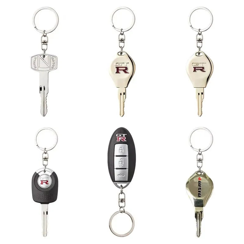 Genuine Simulation Gtr Car Key Keychain Car Key Model Bag Keychain Gashapon Creative Toys Accessories Ornament Fans Gift