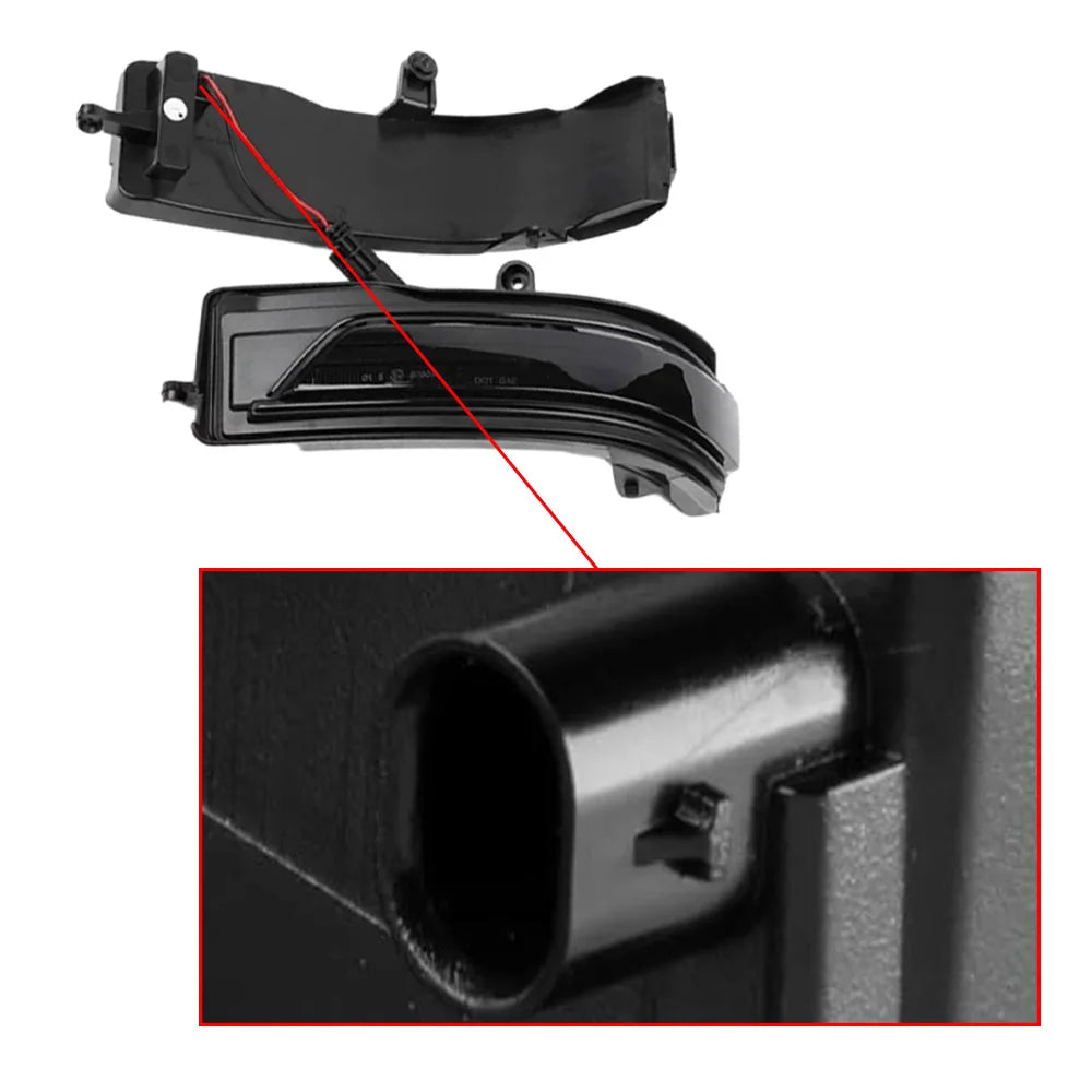 2Pcs Rear View Mirror Lights Left / Right For Dodge Ram 1500 DT 2019 2020 2021 2022 Rear View Mirror Light 68402096AA 68402097AA