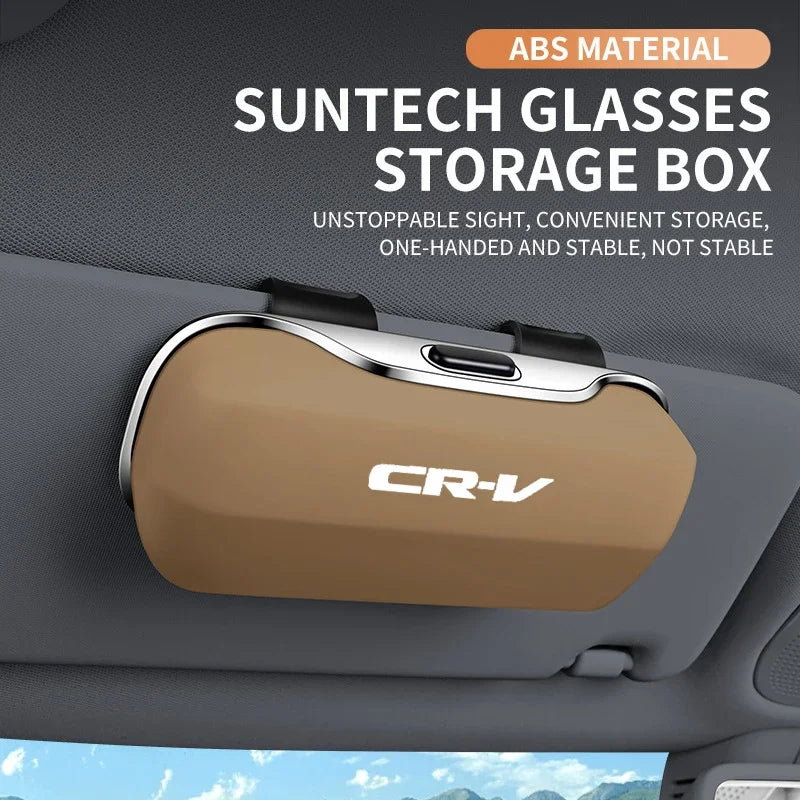 For CRV Honda CR-V CR V key case Mirror Emblem 2011 2024 2025 Accessories Car Visor Sunglasses Car Glasses Case Glasses Clip Box