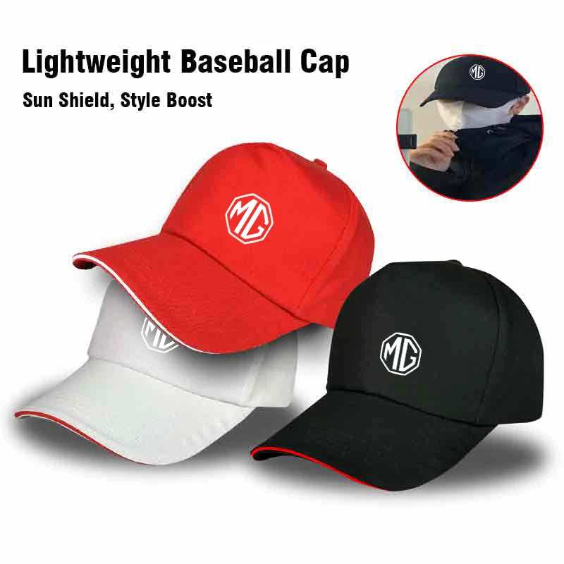 Car Sun Hat Baseball Cap Outdoor Sunscreen Hat Accessories For Morris Garages MG 6 3 5 7 TF ZR ZS HS GS GT Hector RX8 350RX5