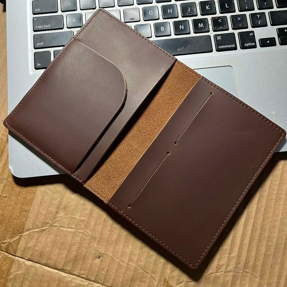 Handmade Genuine Leather Algeria Passport Cover Genuine Leather Passport Holder
