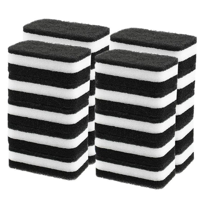 10/20/50Pcs 3-Layer Car Wash Sponges with Dual-Sided Design Soft Microfiber Auto Detail Cleaning Sponge Pad Absorbent Scrub Tool