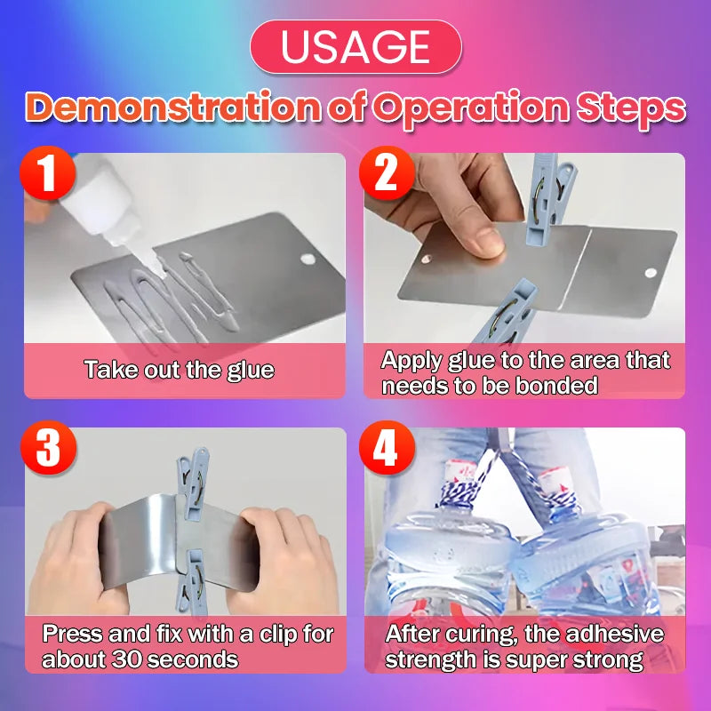 50g Super Instant Oil Glue Welding High Strength Strong Adhesive, Used for Plastic, Toy DIY Crafts, Ceramics, Leather, Metal