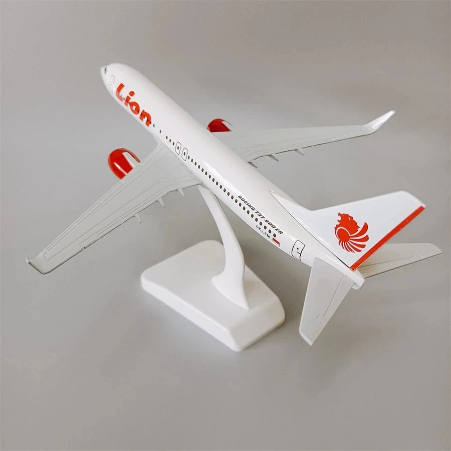 Alloy Metal 20cm B737 Air LION Airlines LION 737 Diecast Airplane Model Plane Model W Base Aircraft Gifts Toys Airplanes Decora
