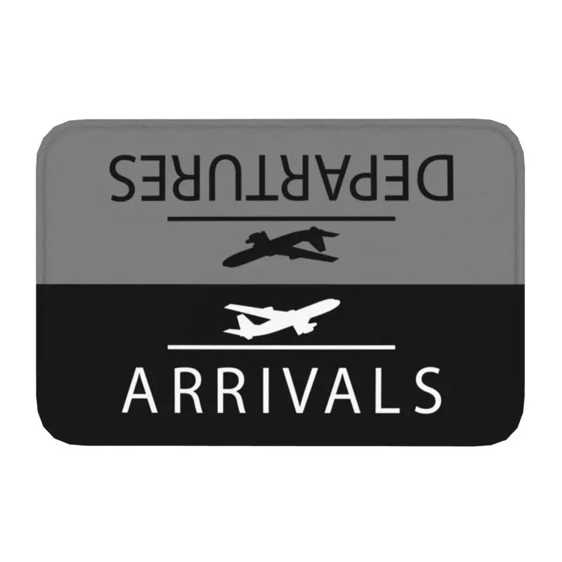 Pilot Captain Stripes Front Door Mat Anti-Slip Outdoor Quick Dry Aviation Airplane Doormat Floor Bath Entrance Rug Carpet