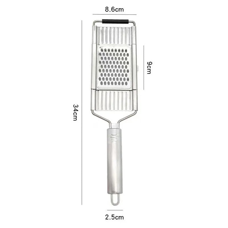 1pc Vegetable Cutter, Multifunctional Kitchen Shredder Garlic Slicer, Household Potato Stainless Steel Shredder