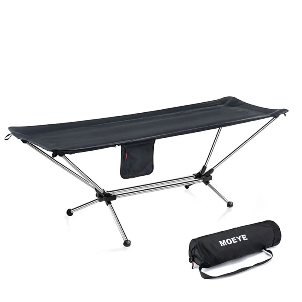 Outdoor Folding Camping Cot Portable Travel Picnic Camping Folding Bed Aluminum Alloy Bracket