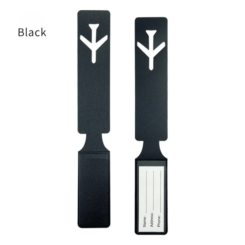 Fashion Cute PU Luggage Tags for Women & Men – Suitcase/Bag Tags with Name/ID/Address Label | Travel Accessories