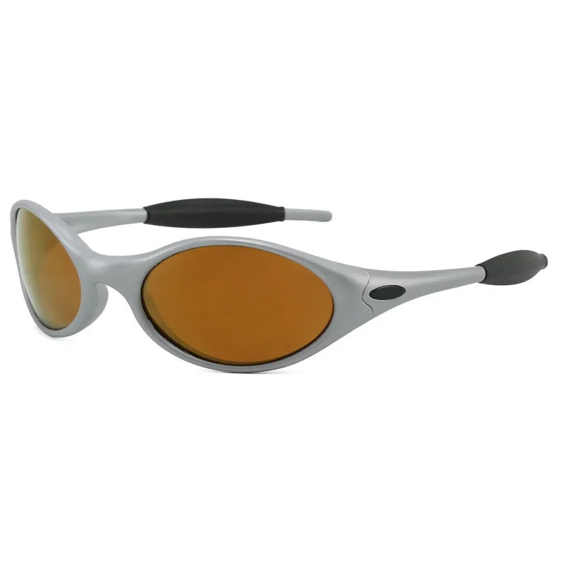 Y2K polarized sunglasses, European and American style, unisex, TR vintage oval frame, outdoor driving, cycling, hiking glasses