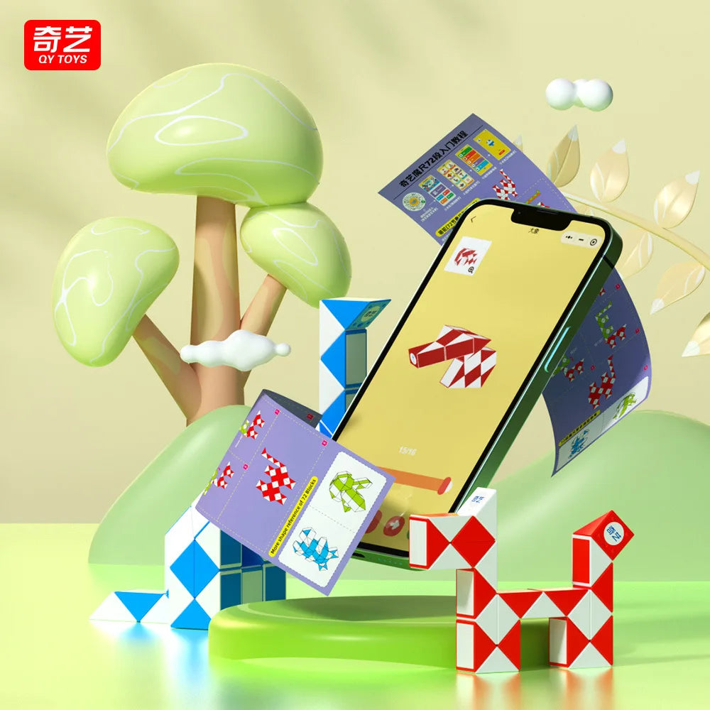 New Qiyi Double Color Rainbow Color 96-Section 108-Section Magic Board Puzzle - Educational Magic Board Toy for Children