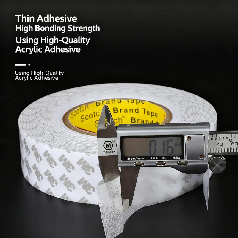 3M 9080 Strong Double Sided Adhesive Tape 50M 5-50mm Ultra-thin Transparent No Traceless Tape High Viscosity Waterproof Adhesive