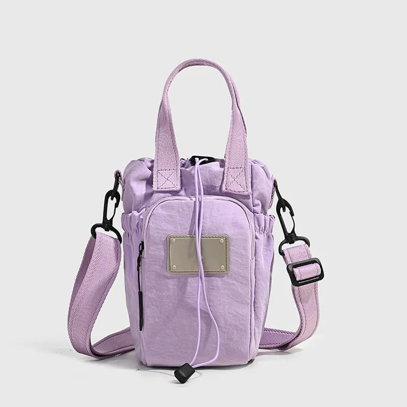 Water Bottle Carrier Bag Water-resistant Crossbody Bag Women Versatile Large Capacity Yoga  Running Sports Outdoor Portable Bag