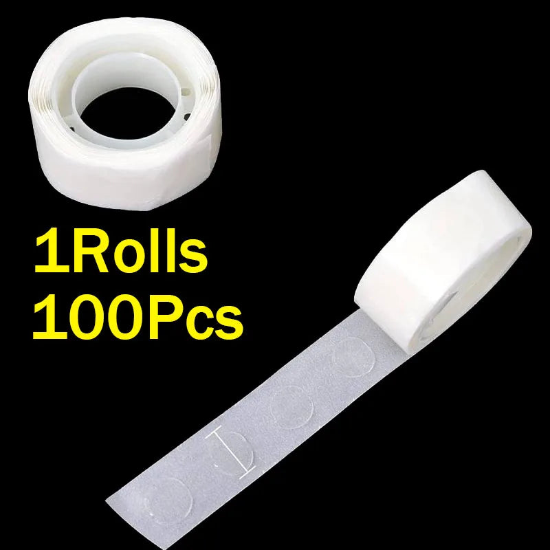 No-Residue Adhesive Balloons Glue Dots Removable Clear Double-Sided Tape Sticky Points for DIY Crafts Decorations 100-1000 Pcs