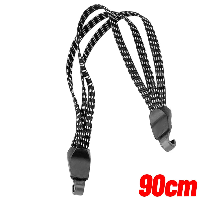 Bicycle Luggage Rope Elastic Carrier Rack Straps Elastic Rubber Belt Buckle Rope Belt with Hook Mountain Bike Bag Accessories