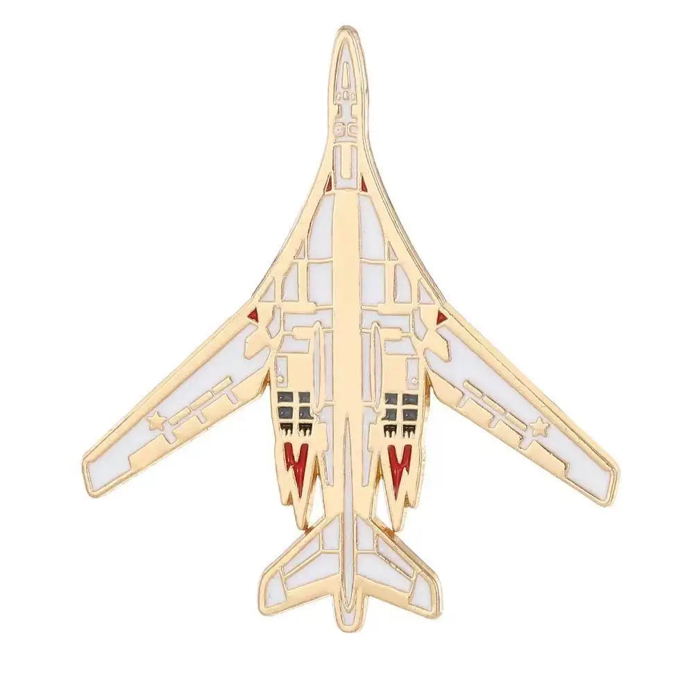 6pcs aircraft enamel brooch badge metal badge jewelry gift for friends and children