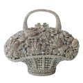 Flower Basket Diamond Dinner Bag Metal Hollow Hand-Held Rhinestone Women's Bag Banquet Clutch Purse Crystal Vintage Handbags