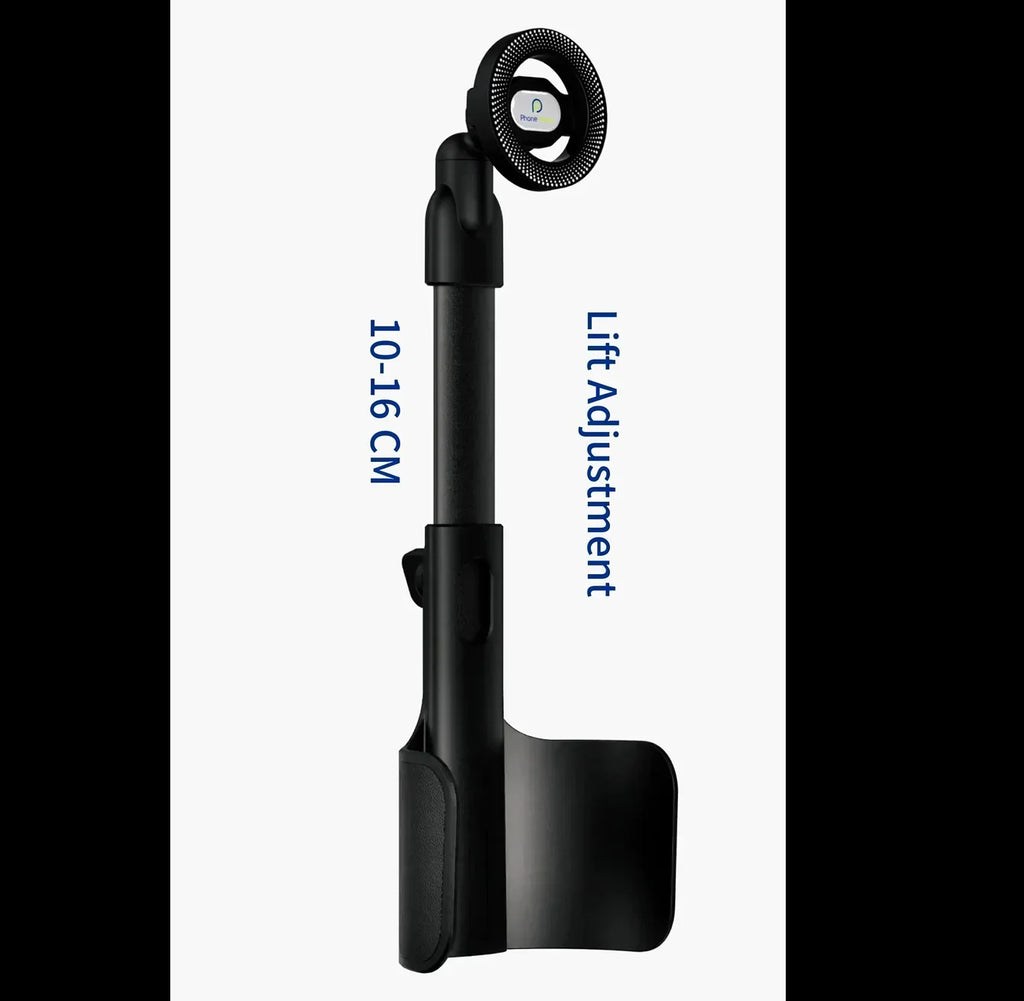 Height-adjustable 2 In 1 Car Cup Mount Holder 360° Rotation Extra-strong Magnetic Car Phone Holder For Iphone17/16 Samsung S26