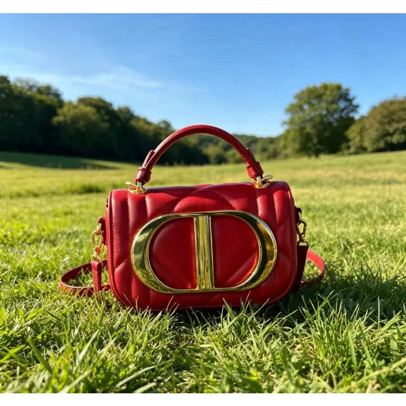 Stylish Designer Diaper Bag Women's Leather Tote Luxury Crossbody Bag Vintage Minimalist Large Capacity Elegant Fashion