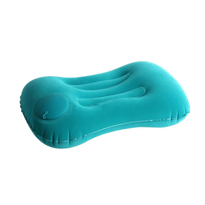 Car Portable Neck Protection U-shaped Compression Inflatable Pillow, Outdoor Nap, Camping, Travel Flocking PVC Airplane Pillow